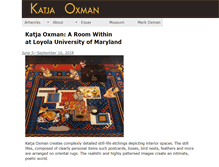 Tablet Screenshot of katjaoxman.com